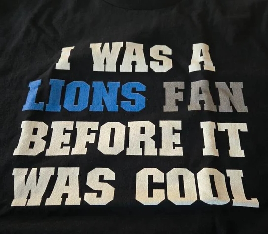 Click to view full screen Lions Fan T-Shirt/Sweatshirt photo review